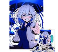 Puzzle de 1000 pièces pour Adolescents Fille d'anime avec méduse Bleue Jeu Stimulant et Casse-tête Difficile (Dimensions 38x52cm)
