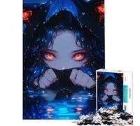 Puzzle de 1000 pièces pour Adolescents Fille d'anime avec Oreilles de Chat Jeu Manuel éducatif et Stimulant pour développer l'analyse et la logique (Dimensions 38x26cm)