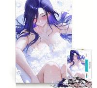 Puzzle de 1000 pièces pour Adolescents Fille d'anime dans Un Bain Jeu Stimulant Le Cerveau Emboîtement précis sans espaces Activité relaxante en Groupe à l'intérieur (38x26cm)