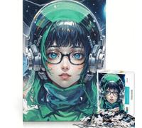 Puzzle de 1000 pièces pour Adolescents Fille d'anime en Combinaison Spatiale, Jeu Relaxant, Analyse et logique, renforce Les Liens Amoureux 38x26cm