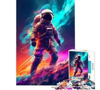 Puzzle de 1000 pièces pour Adolescents Flammes spatiales et Astronaute Jeu de Puzzle à Monter soi-même pour Toute la Famille Jeu Amusant et Stimulant (50x75cm)