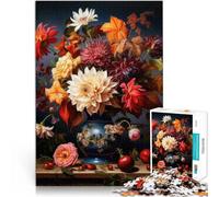 Puzzle de 1000 pièces pour Adolescents “ Fleurs d'automne” Fait de Papier，pour Les 14 Ans et Plus Jeu intellectuel Cadeaux d'anniversaire de Noël。Taille：26x38cm/10.24x14.96pouce