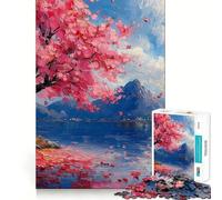 Puzzle de 1000 pièces pour Adolescents Fleurs de Cerisier,Rêve océanique,Design Finement découpé,Jeu de Concentration,Cadeau pour Un Moment de détente et de Loisirs,Cadeau de Noël (38x52cm)