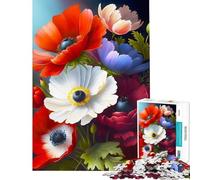 Puzzle de 1000 pièces pour Adolescents Fleurs Maman Anémone Jouets Jeux éducatifs Apprentissage Idées Cadeaux éducatifs (Dimensions 50x75cm)