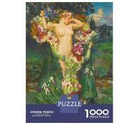 Puzzle De 1000 Pièces pour Adolescents Flower Ladies Puzzle, Jouet, Décoration Murale, Défi Difficile, Cadeau pour Les Amis Et La Famille 38x26cm/1000pcs
