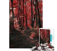 Puzzle de 1000 pièces pour Adolescents Forêt d'automne d'Ukraine Découpe de précision Défi éducatif Cadeau d'anniversaire (Dimensions : 38x26cm)