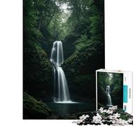 Puzzle de 1000 pièces pour Adolescents Forêt luxuriante et Cascade Activités ludiques et éducatives à la Maison Convient aux 14 Ans et Plus (38x26cm)