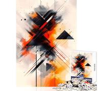 Puzzle de 1000 pièces pour Adolescents Formes en Croix Art Abstrait Jeu à Monter soi-même Jeu en Famille renforce Les Liens Entre Les Couples Dimensions 38x52cm