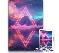 Puzzle de 1000 pièces pour Adolescents, Formes esthétiques, Jeux éducatifs, défi Stimulant, pour Un échange de Cadeaux 38x52cm