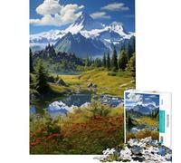 Puzzle de 1000 pièces pour Adolescents forteresse cachée et pittoresque défi éducatif décoration intérieure Jeu éducatif pour Les 14 Ans et Plus (38x52cm)