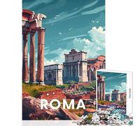 Puzzle de 1000 pièces pour Adolescents Forum Romain de Rome Décoration intérieure Jouet Jeu éducatif et Anti-Stress Dimensions 50x75cm
