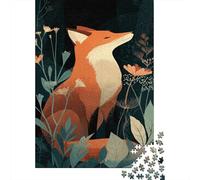 Puzzle De 1000 Pièces pour Adolescents Fox in The Forest Casse-têtes pour Adultes - Jeu De Réflexion, Analyse Et Logique - Stimule Le Cerveau 70x50cm/1000pcs