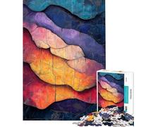Puzzle de 1000 pièces pour Adolescents Fragments de Coucher de Soleil Puzzles pour Adolescents à Faire soi-même Jouets pour Passer Le Temps à la Maison Interaction Parent-Enfant (Taille 38x26cm)