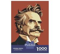 Puzzle De 1000 Pièces pour Adolescents Friedrich Nietzsche Puzzle Adulte Jeux De Famille Une Œuvre d'art Cadeaux Uniques d'anniversaire Et De Noël 70x50cm/1000pcs