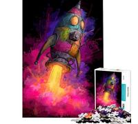 Puzzle de 1000 pièces pour Adolescents fusée colorée Lancement Spatial Difficile et Stimulant décoration intérieure Jeu de réflexion Convient aux Personnes de 14 Ans et Plus (38x26cm)