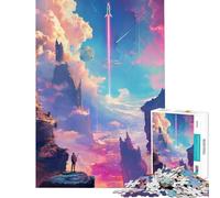Puzzle de 1000 pièces pour Adolescents fusée Spatiale Difficile et Stimulant décoration Murale Jouet à Monter soi-même pour Les 14 Ans et Plus (50x75cm)