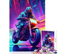 Puzzle de 1000 pièces pour Adolescents futurs Motards décoration Murale Cadeau d'anniversaire Jeu Relaxant pour développer la motricité Fine et Le Cerveau Dimensions 38x52cm