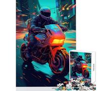 Puzzle de 1000 pièces pour Adolescents futurs Motards décoration Murale Cadeau d'anniversaire Jeu Relaxant pour développer la motricité Fine et Le Cerveau Dimensions 38x26cm