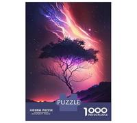 Puzzle De 1000 Pièces pour Adolescents Galactic Tree of Dreams Puzzle pour Adultes Jouet Décoration Murale Cadeaux pour Femmes Interaction Parent-Enfant 38x26cm/1000pcs