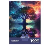 Puzzle De 1000 Pièces pour Adolescents Galactic Tree Reflection Puzzle pour Adultes Jouets Anti-Stress Cadeau d'anniversaire Cadeaux De Noël 52x38cm/1000pcs