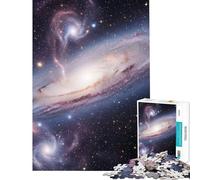Puzzle de 1000 pièces pour Adolescents Galaxie spectaculaire avec Bras tourbillonnants Jeu de Puzzle de 1000 pièces à Monter soi-même Découpe de précision Idéal comme Cadeau pour Toute la Famille