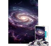 Puzzle de 1000 pièces pour Adolescents Galaxie Spirale vibrante dans l'espace Profond activités Amusantes à la Maison décoration intérieure Jouet Anti-Stress pour Les 14 Ans et Plus (38x26cm)