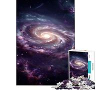 Puzzle de 1000 pièces pour Adolescents Galaxie Spirale vibrante dans l'espace Profond Un défi à relever pour Une décoration Parfaite Jeu Relaxant à partir de 14 Ans (50x75cm)