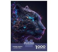 Puzzle De 1000 Pièces pour Adolescents Galaxy Panther Animal Puzzle pour Adultes Jeu Manuel Décoration Murale Cadeaux pour Amis Et Famille 52x38cm/1000pcs