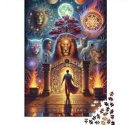 Puzzle De 1000 Pièces pour Adolescents Gate to Cosmic Wisdom Puzzles pour Adolescents, Jeu De Réflexion, Améliore La Mémoire, Activités Amusantes À La Maison, 38x26cm/1000pcs