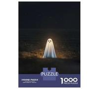 Puzzle De 1000 Pièces pour Adolescents Ghost in Field at Night Puzzle pour Adultes Jeux Relaxants Assemblage De Motifs Cadeaux d'anniversaire Et Cadeaux Uniques 38x26cm/1000pcs