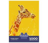 Puzzle De 1000 Pièces pour Adolescents Giraffe Orange Juice Puzzle Adulte Jeu Manuel D'assemblage De Motifs Idéal comme Cadeau 38x26cm/1000pcs