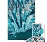 Puzzle de 1000 pièces pour Adolescents Glacier Perito Moreno Argentine Activités ludiques à la Maison améliore la mémoire Jeux en Famille Convient aux 14 Ans et Plus (38x52cm)