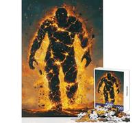 Puzzle de 1000 pièces pour Adolescents Golem de Lave Jeu Impossible Analyse et logique décoration intérieure Jouet Anti-Stress Cadeau (50x75cm)