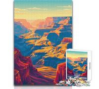 Puzzle de 1000 pièces pour Adolescents, Grand Canyon, Arizona Jeu Artistique et intellectuel, décoration idéale, idée Cadeau Dimensions 38x52cm
