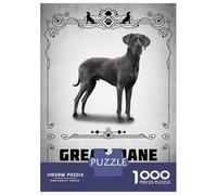 Puzzle De 1000 Pièces pour Adolescents Great Dane Puzzle pour Adolescents Analyse Et Logique Difficile Et Stimulant, Idéal comme Cadeau 38x26cm/1000pcs