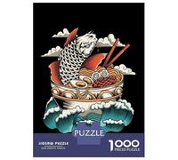 Puzzle De 1000 Pièces pour Adolescents Great Ramen Wave Puzzles pour Adultes, Jouets À Monter Soi-même, Course De Vitesse Manuelle, Cadeaux Uniques d'anniversaire Et De Noël 70x50cm/1000pcs