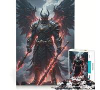 Puzzle de 1000 pièces pour Adolescents Guerrier ailé avec lances Jeu Manuel pour s'amuser en Famille Cadeau Unique pour Un Anniversaire ou Noël 38x52cm