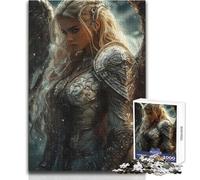 Puzzle de 1000 pièces pour Adolescents, Guerrier angélique, Jeu éducatif, découpe de précision, Cadeau de Père Noël Secret, Format 38x26cm