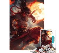 Puzzle de 1000 pièces pour Adolescents Guerrier Ardent Idéal pour Un Anniversaire ou Noël Jeu Familial Difficile (50x75cm) À partir de 14 Ans