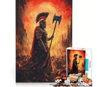 Puzzle de 1000 pièces pour Adolescents Guerrier au Combat décoration Murale stimule la mémoire Cadeau Unique pour Un Anniversaire ou Noël 38x52cm
