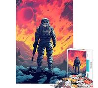 Puzzle de 1000 pièces pour Adolescents Guerrier des étoiles de l'espace Jeu Manuel éducatif et Stimulant pour développer l'analyse et la logique (Dimensions 50x75cm)