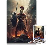 Puzzle de 1000 pièces pour Adolescents - Guerrier du feu - Idéal pour Un Passe-Temps paisible à l'intérieur - Découpe de précision supérieure - Dimensions:50x75cm