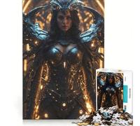Puzzle de 1000 pièces pour Adolescents Guerrier du Futur Jeu Manuel activités familiales pour Les Amateurs de Jeux 38x26cm