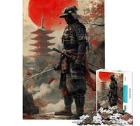 Puzzle de 1000 pièces pour Adolescents Guerrier samouraï défi éducatif Japonais décoration Murale Jeux relaxants Convient aux Personnes de 14 Ans et Plus (38x52cm)
