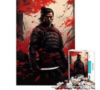 Puzzle de 1000 pièces pour Adolescents Guerrier samouraï idéal pour Un Anniversaire ou Noël Jeu Impossible à Commencer par 14 Ans (38x52cm) Jeu de Puzzle Amusant en Famille