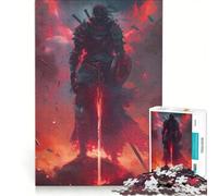 Puzzle de 1000 pièces pour Adolescents Guerrier samouraï Japonais Jeu Manuel améliore la mémoire Cadeau pour Les Amis et la Famille 50x75cm