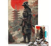 Puzzle de 1000 pièces pour Adolescents Guerrier samouraï Japonais Jeux Amusants entraînez Votre Cerveau et Vos Mains améliorez l'amour Entre Les Couples 38x26cm