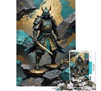 Puzzle de 1000 pièces pour Adolescents Guerrier samouraï Kintsugi Un défi à relever Décoration Parfaite Jeu Relaxant à partir de 14 Ans (50x75cm)