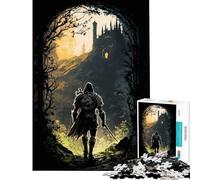 Puzzle de 1000 pièces pour Adolescents Guerrier Solitaire Défi éducatif Jeu d'analyse et de logique Décoration Murale pour Les 14 Ans et Plus (38x52cm)