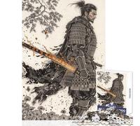 Puzzle de 1000 pièces pour Adolescents Guerrier Solitaire Jeu Manuel Décoration Parfaite Jouet éducatif Entraîne Ton Cerveau et ta dextérité (38x52cm)